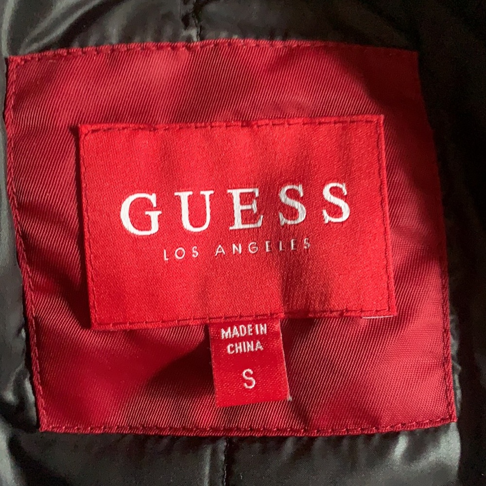 Red Guess Bomber Jacket - Picture 2 of 3